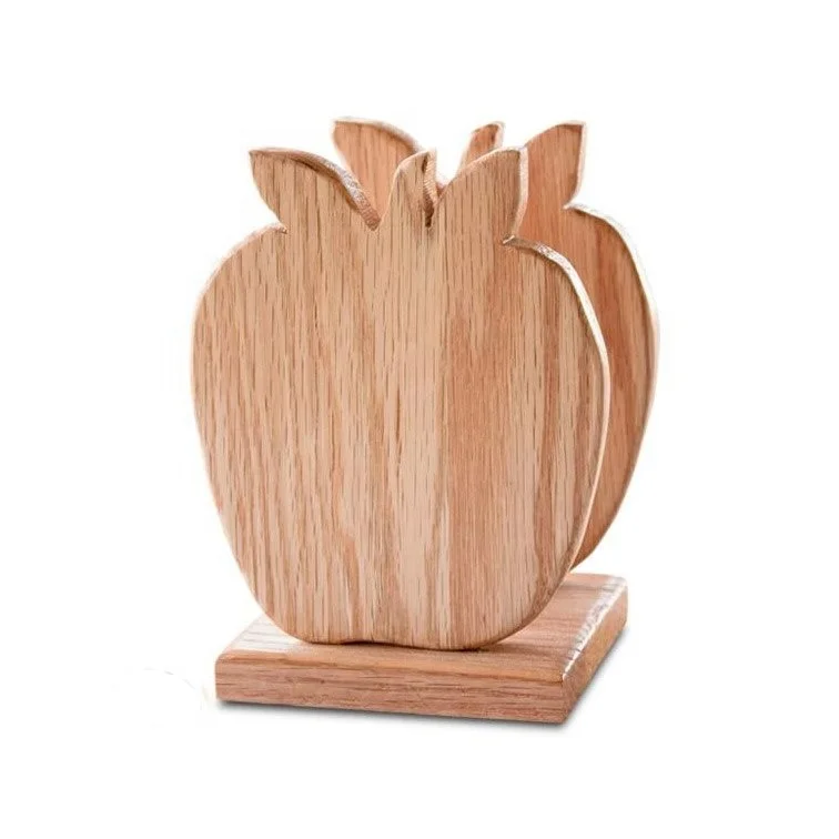 
Office Stationery Desk Organizer Wooden Heart Shape Letter Holder File Holder Document Organizer 