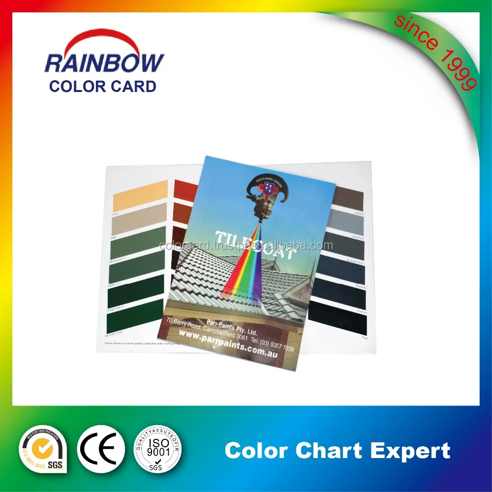
Custom Top Color card For Roof Paint 