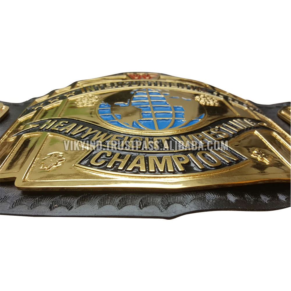 Red Logo IC intercontinental Wrestling Championship Belts Leather Belts Wrestling Belts