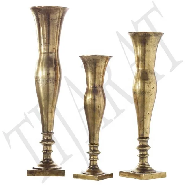 NEW LARGE SIZE METAL FLOWER VASE / FLOOR VASE TALL LUXURY ALUMINIUM VASE FOR WEDDING DECORATION HOTELS AND RESTAURANTS