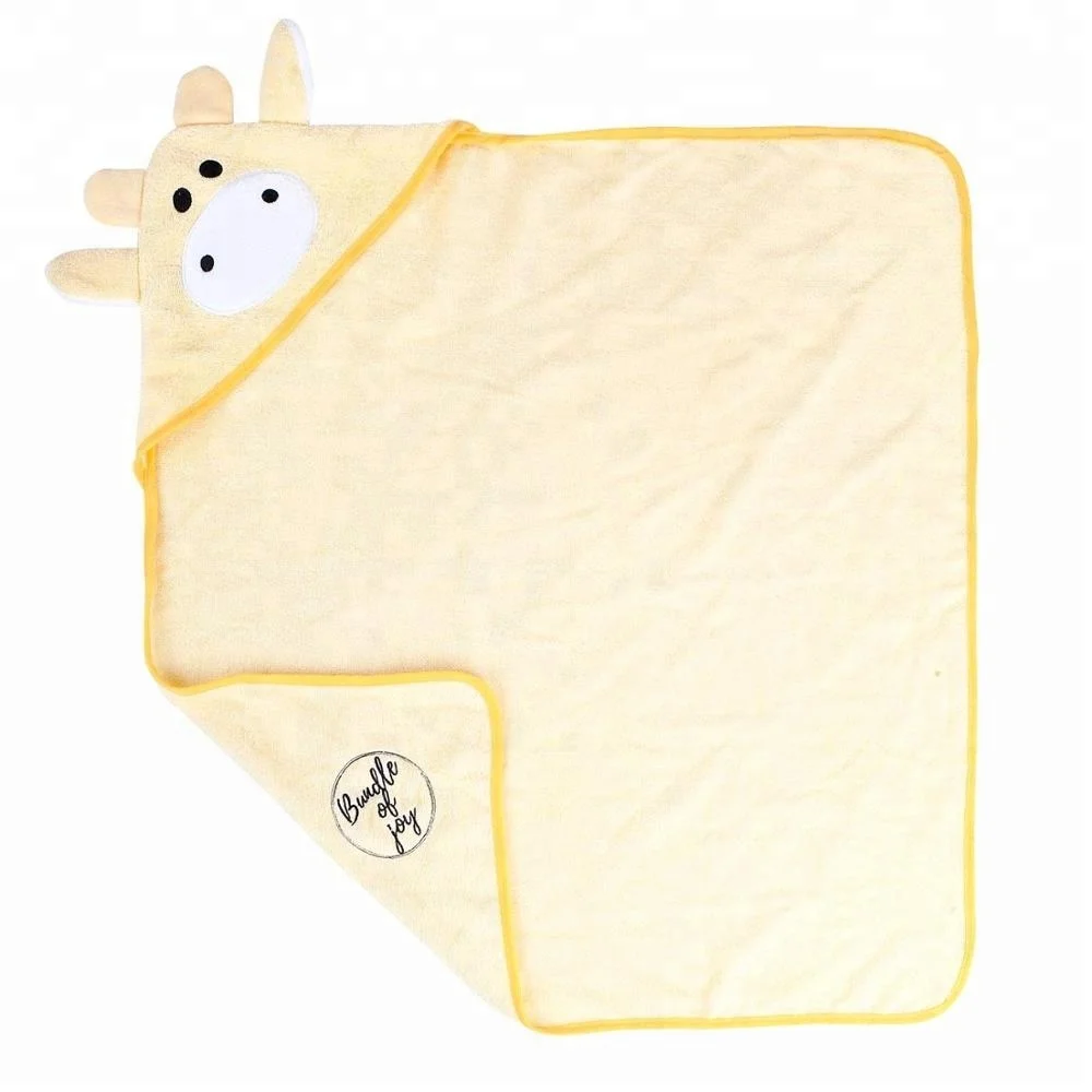 Animal Face Design Customize Cotton Baby Bath  Towels Hooded Towels for babies