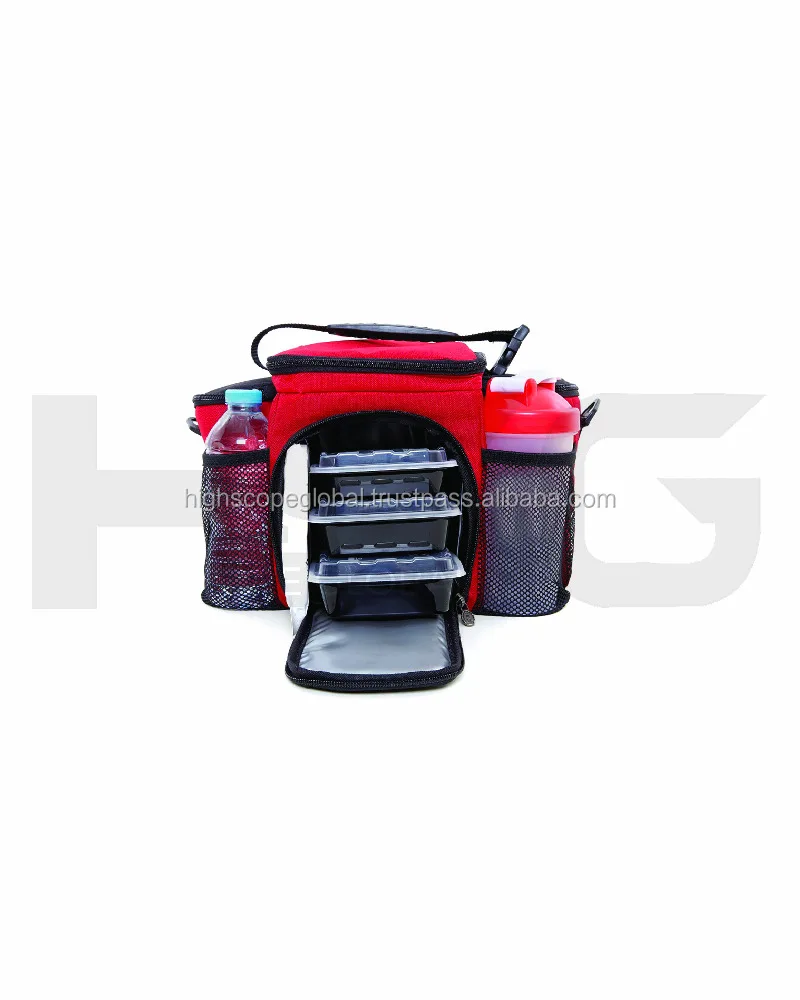 Personalized Double Layer Insulated Oem Gym Fitness Meal Prep Lunch Bag Thermal Pizza Cooler Bag