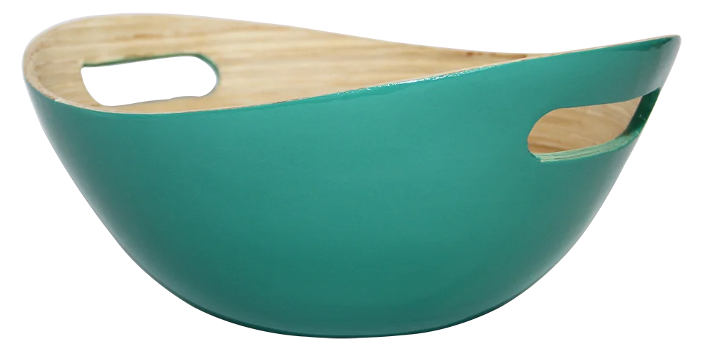 Cheap wholesale natural bamboo rice bowl made in Vietnam / Vietnam spun bamboo bowls