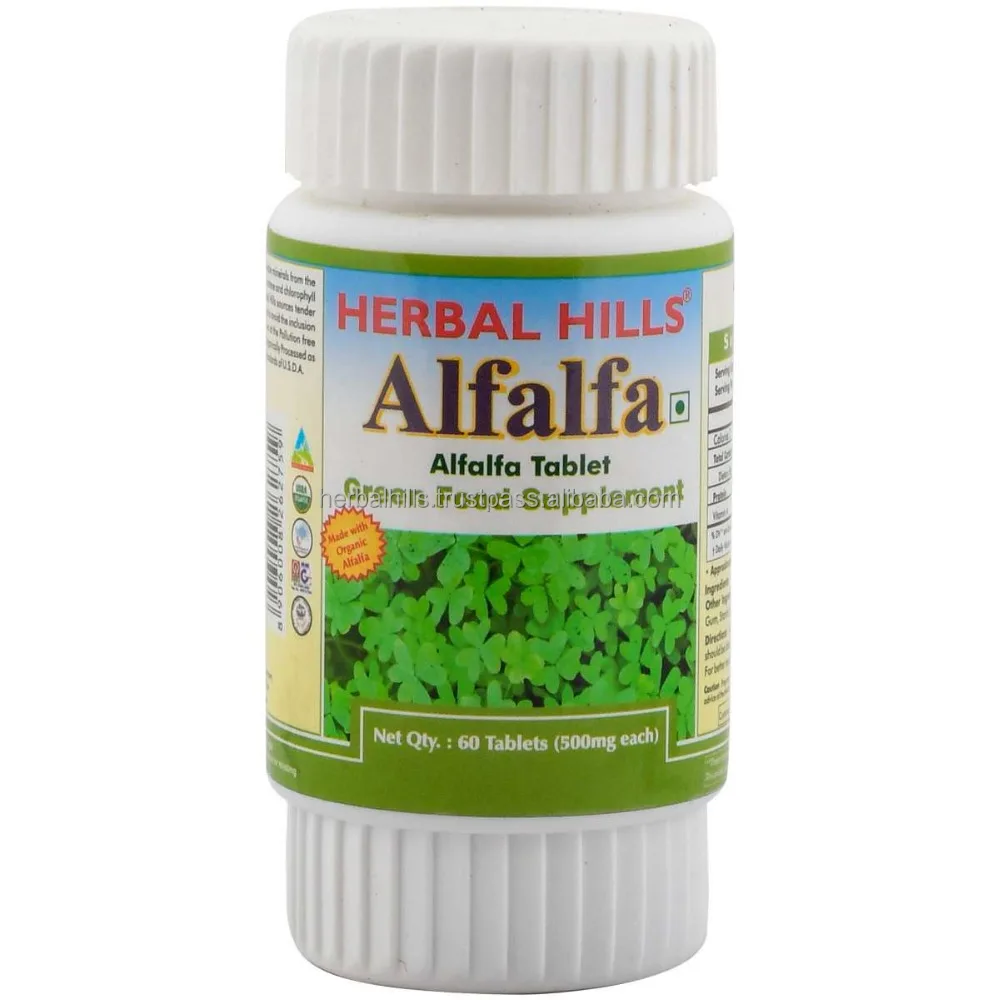 
Healthcare Superfood Alfalfa Tablet Organically certified by 500mg tablet 