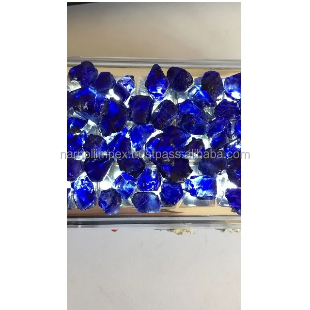 NATURAL BLUE SAPPHIRE HEATED AND TREATED ROUGH