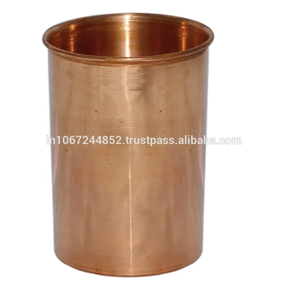 Pure Copper Glass Cup Mug Tumbler Candle Jar