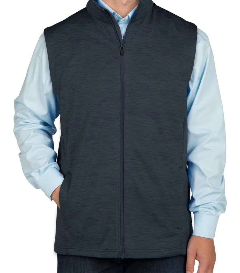 Mens custom plain black 100 spun soft polyester fleece with non-pill finish on surface fleece vest