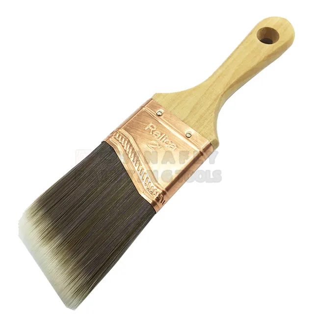 CTWHPB001   Nylon/Polyester Shorty Wooden Handle Hot Selling Chalk Wax Paint Brushes