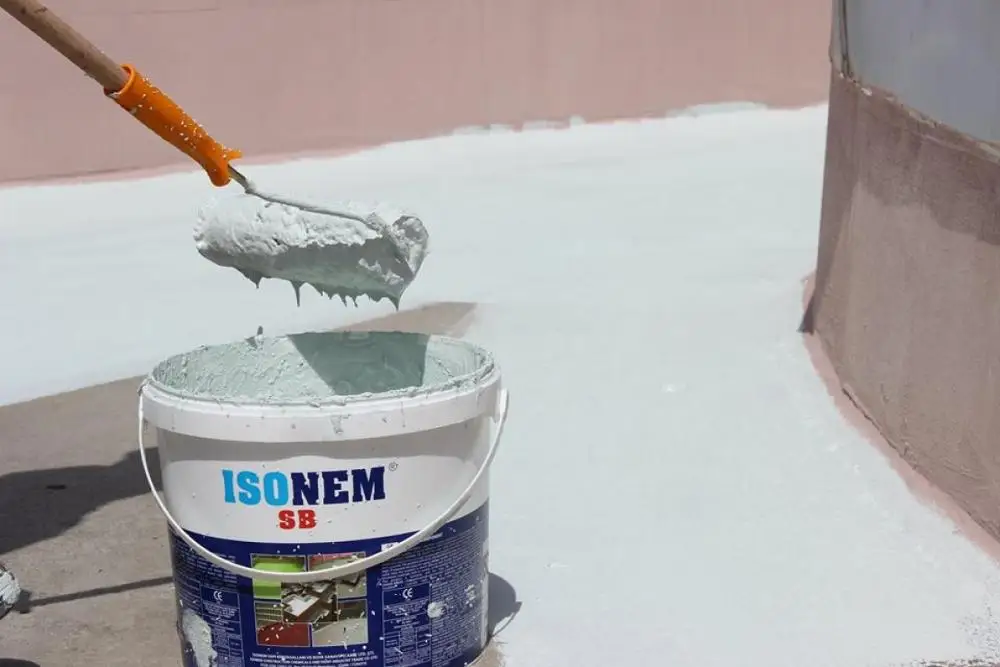 ISONEM SUPER COMPONENT STRONG WATERPROOFING MATERIAL FOR CONCRETE ROOF, ONE COMPONENT, WATER BASED