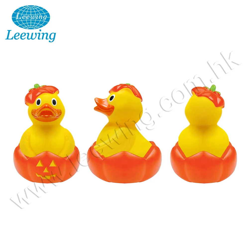 Creative Festival Promo Gift Vinyl Pumpkin Halloween Duck Costume Rubber Duck