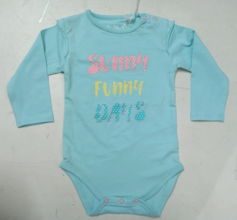 Newborn Baby Boy Girl Unisex Romper Bodysuit Sunsuit Summer Long Sleeve Cotton Clothes Branded Labels Bangladeshi Stock Lot