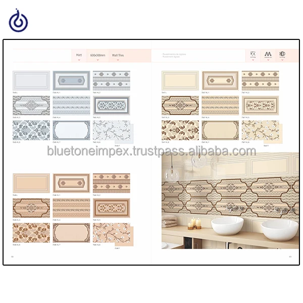 YELLOW COLOR WALL TILES 30x60 SIZE