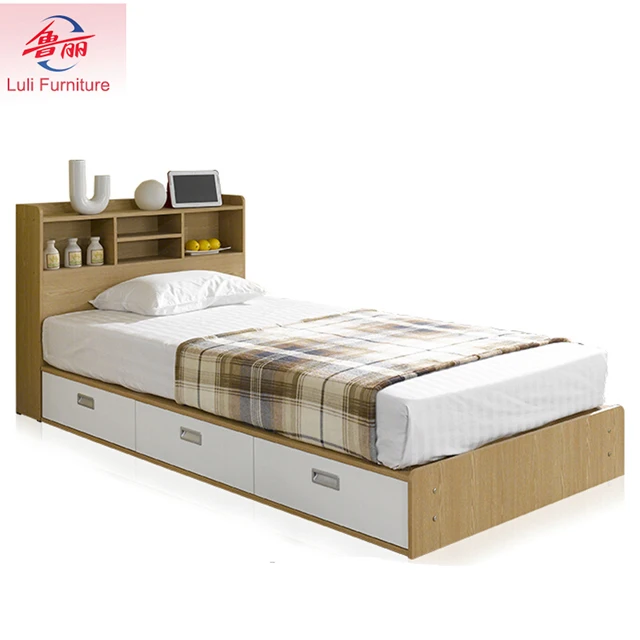 simple design wooden king size bed frame