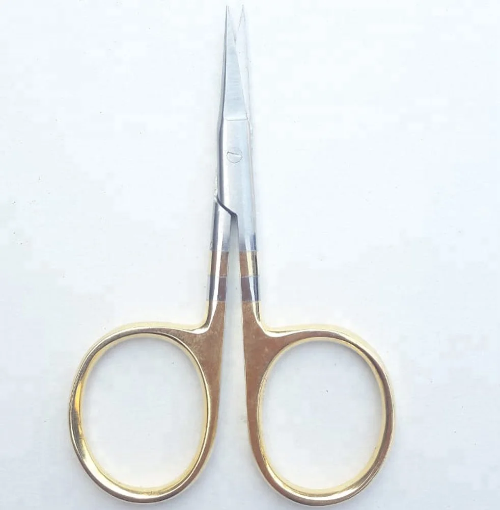 
Оптовая продажа, золотистые рыболовные инструменты из нержавеющей стали, низкая цена, пользовательские ножницы для рыбалки нахлыстом 