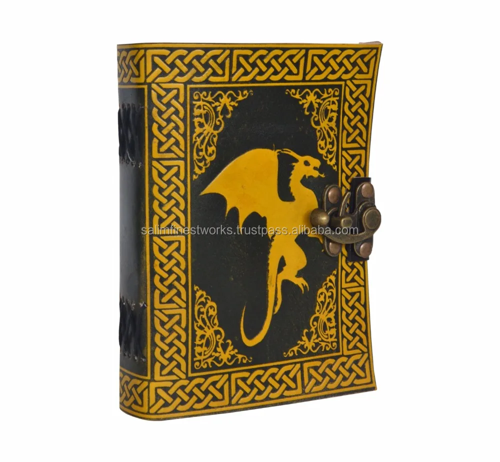 Кельтская ярмарка ручной работы кельтский сидящий Дракон кожаный журнал блокнот дневник цветная книга