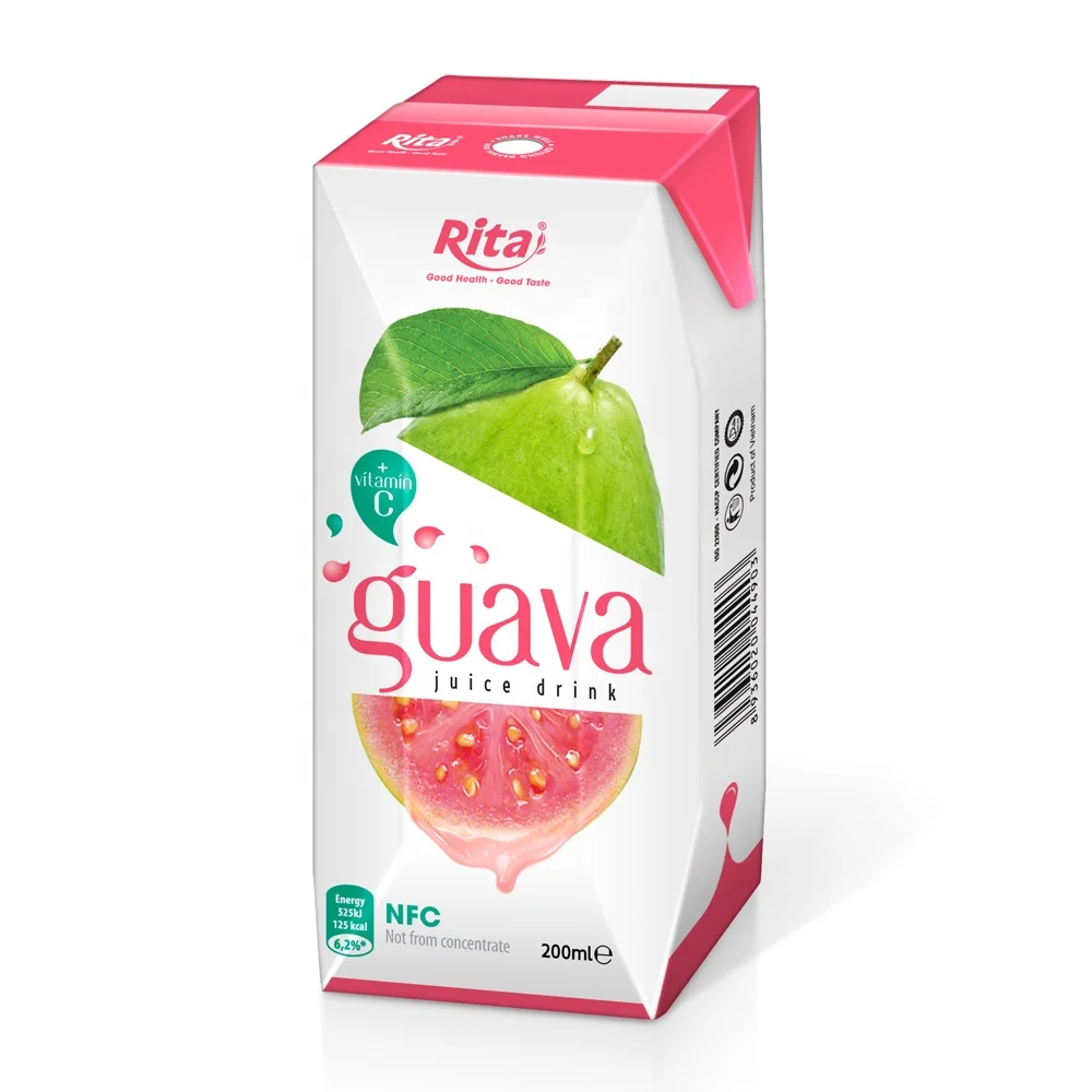 Good Taste Good Health Manufacturer From Vietnam 200ml Box Packing Fruit Juice - Guava Juice Drink