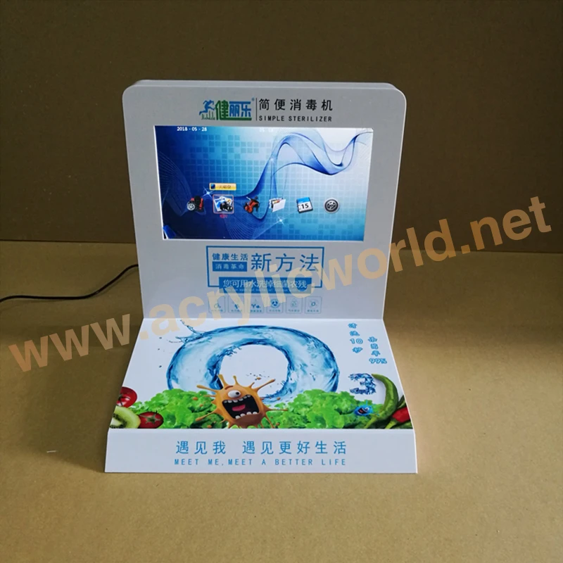 Factory OEM/ODM acrylic LCD video display,media display,acrylic touch screen display