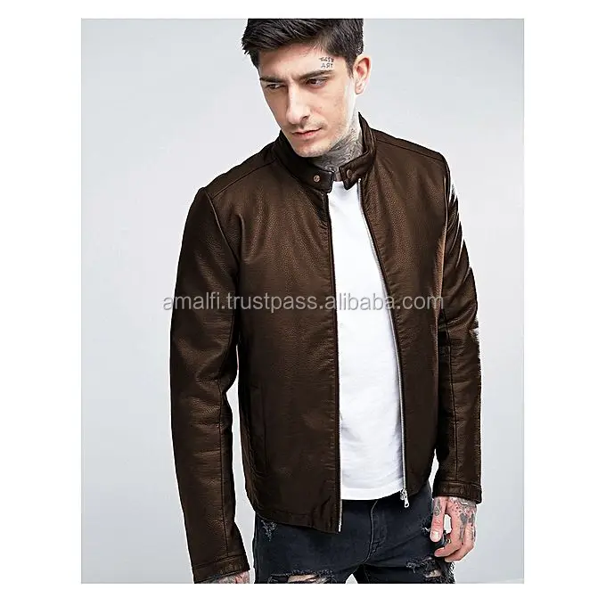 Мужские Мотоциклетные Куртки из искусственной кожи, мужские кожаные приталенные куртки, мужские деловые повседневные пальто для фитнеса на осень и зиму
