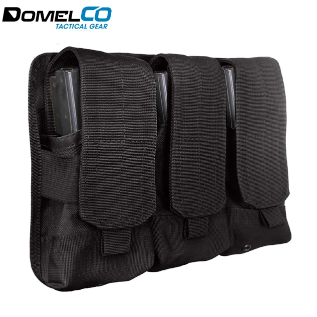 Triple M4/M16 Magazine Molle Pouch Tactical Outdoor PP Bag Black Outdoor Activities Comfortable OEM Welcomed Domelco 50 Pcs PK