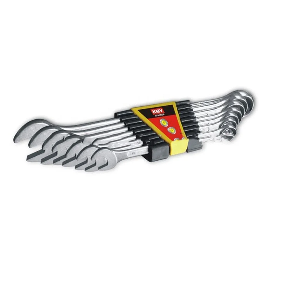 Combination Spanner Hand Tool Set Steel Alloy with Plastic Adjustable Metric Torque Socket Wrench Box Packing Polished Surface