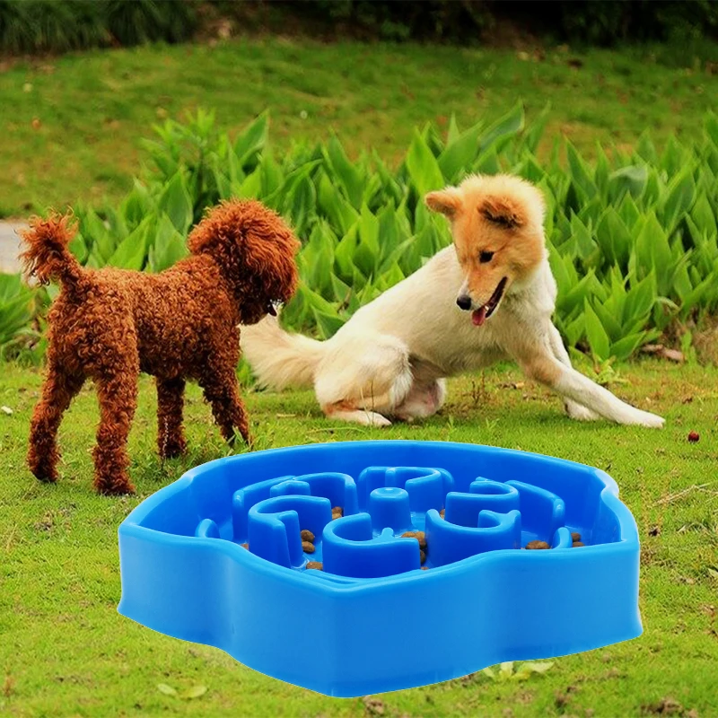 Dog Slow Feeder Bowl Fun Feeding Anti Choking Cat Bowl Stop Bloat Slow Eating Pet  food bowl