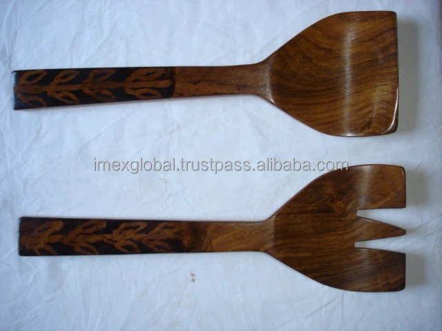MOP HANDLE DECORATIVE SALAD SERVER SET