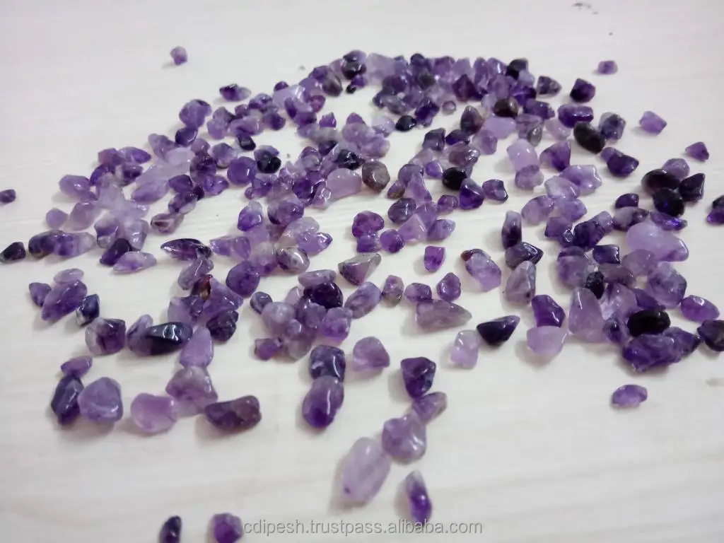 Round Precious Amethyst Machine Polished Beads and Gravels for Premium Application Used