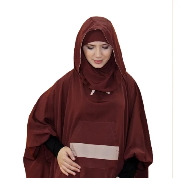 
Modern Jilbab Hooded Casual Women Prayer Clothes two piece khimar 