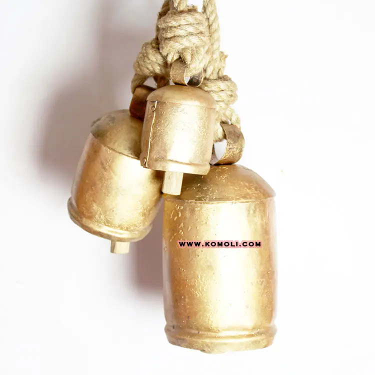 Handmade Custom Painted Red Christmas Style Souvenirs Swiss Cow Bell