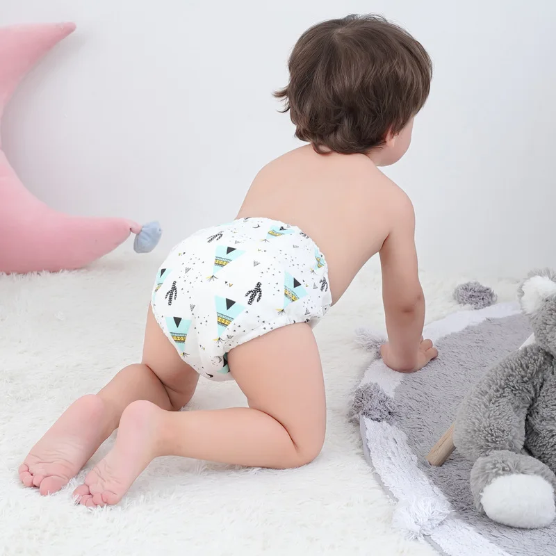 
Antibacterial baby training pants Washable Infants Children Baby Cotton Training Pants Cute Baby Diapers Reusable Nappies pants 