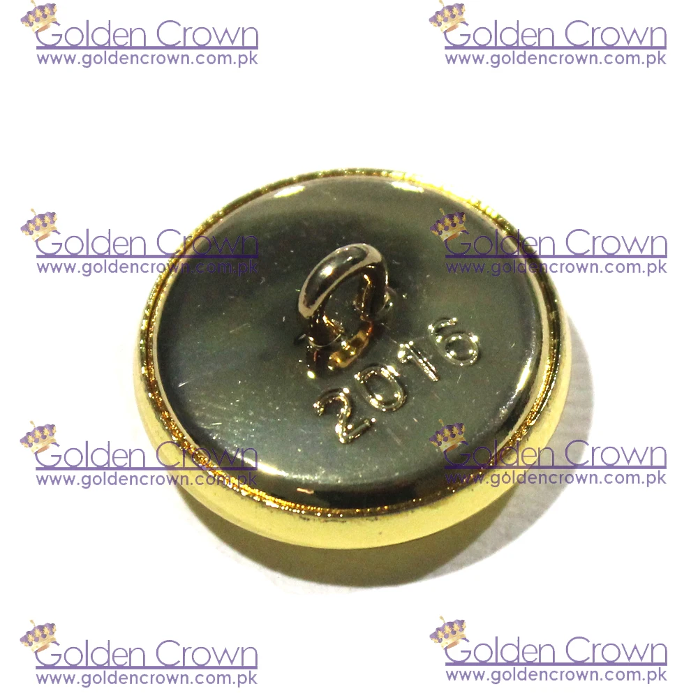Dubai 16.5mm Gilt or Prisons uniform button