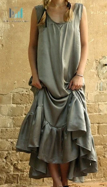 Upcoming Grey Maxi Pure silk evening dress Sexy gray silk prom dress