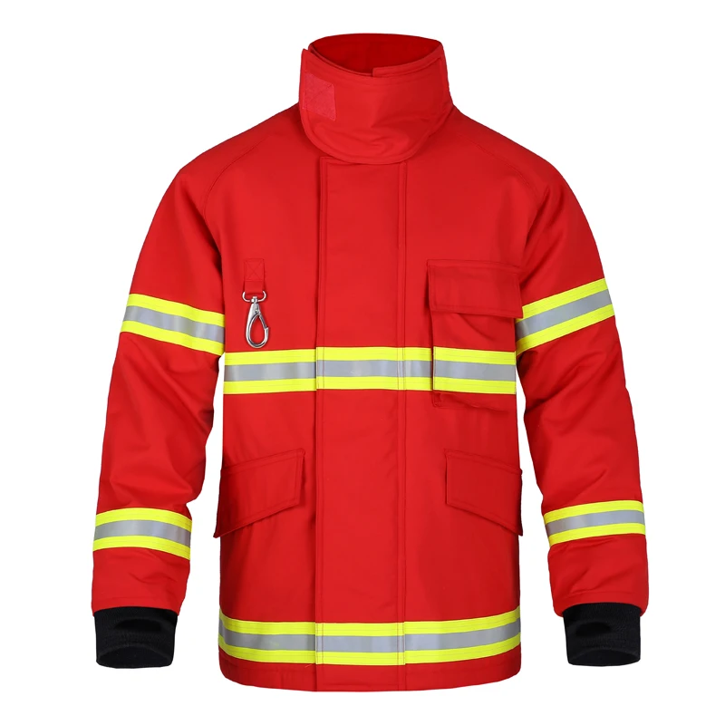 Fashion design Aramid Twill Shell 4 Layers Fire Fighter Fireman Fire Fighting Firefighter Suits
