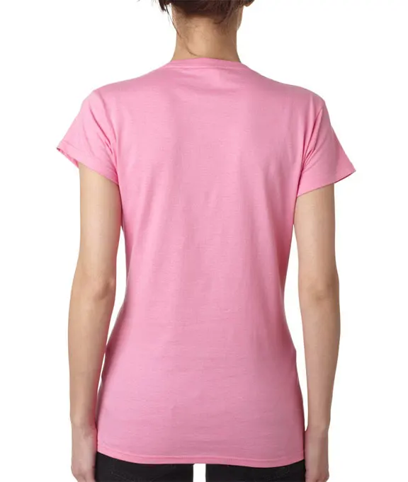 Top quality Short sleeve V neck t shirts for women, OEM custom t shirt printing women t shirt
