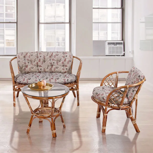 
Rattan Leisure Chair Modern Style Living Room Set for Outdoor and Indoor Furniture 