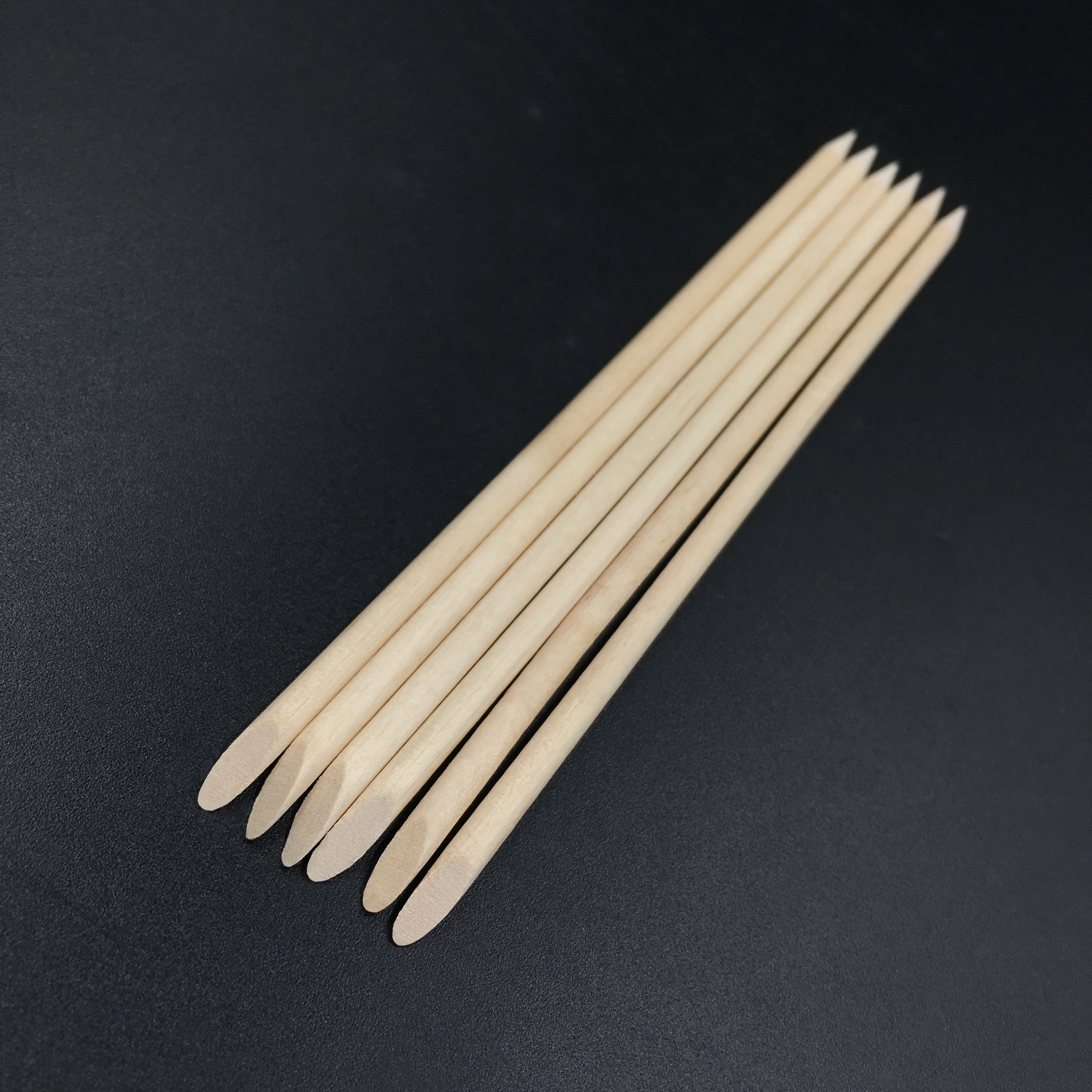 wooden nail stick double sided nail file and orange stick