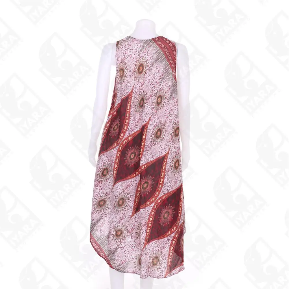 Umbrella design Long Sleeveless Beach Dress