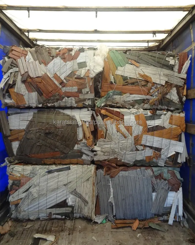 
PVC RIGID SHUTTERS (BLINDS) MIX COLORS BALES SCRAP - WASTE 