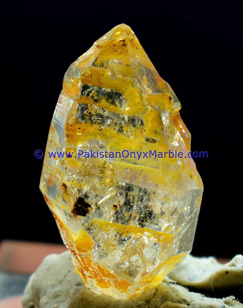 petroleum gemstone Herkimer diamond quartz crystals