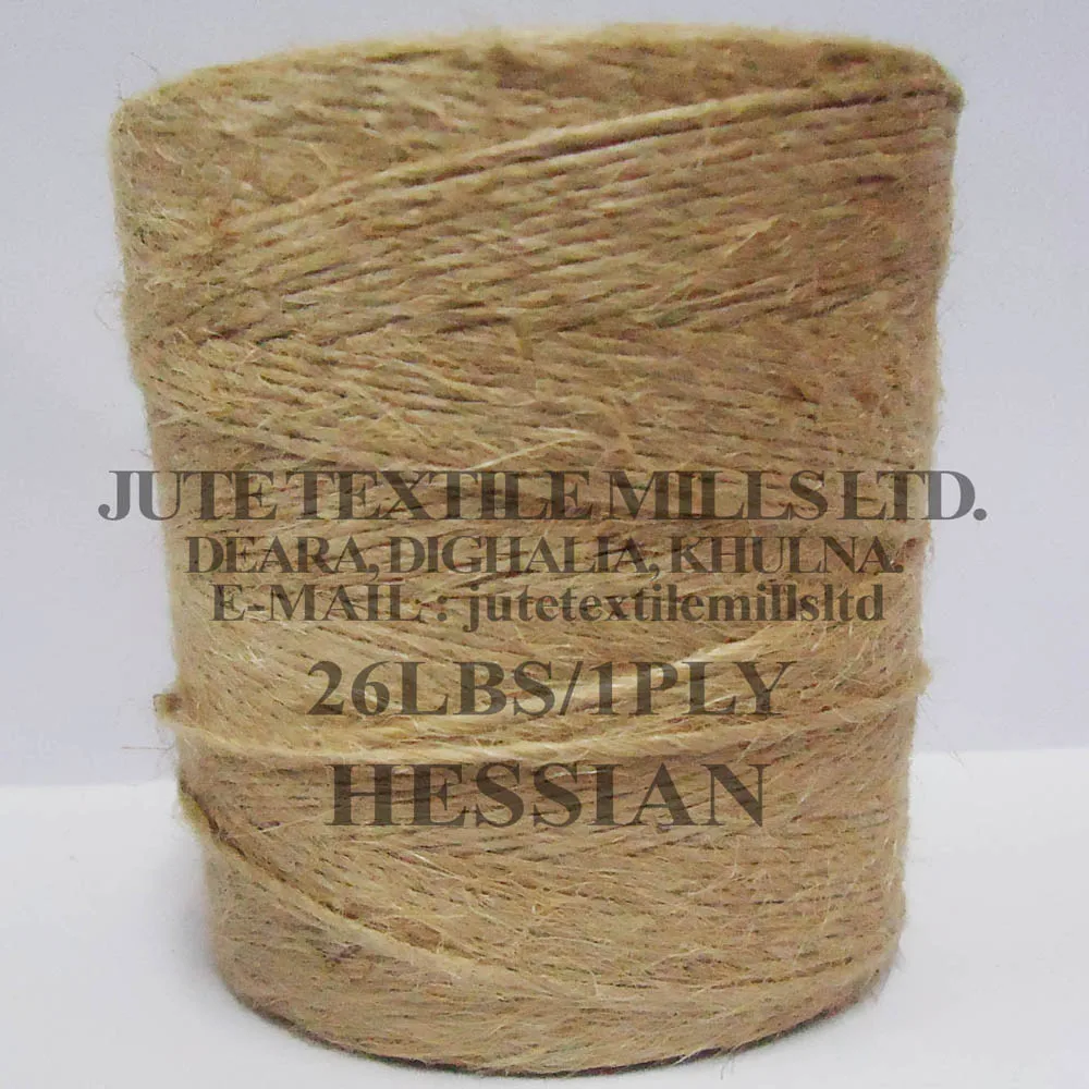 HESSIAN YARN CB YARN COLORED YARN 3mm Jute Rope Jute Twist Cord for Packing GUN Pattern Sewing Color Knitting Feature Ha