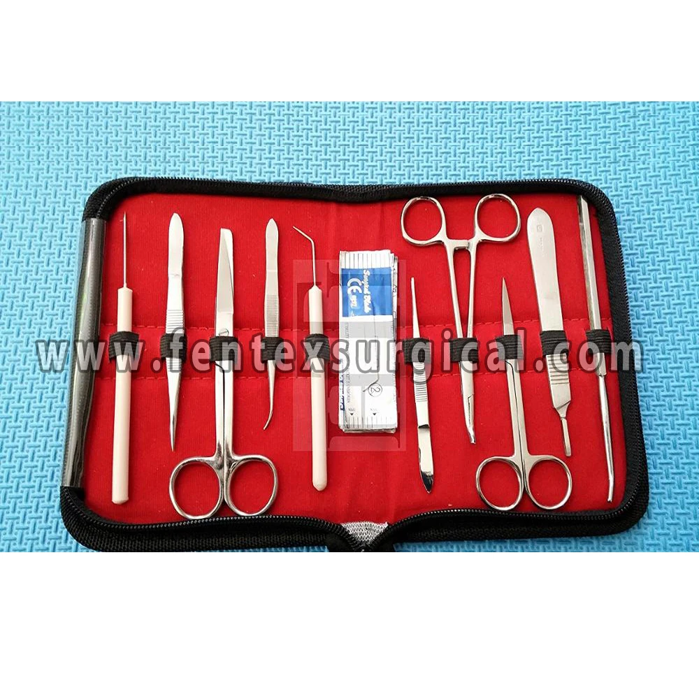 Анатомия студентка медик набор для рассечения Набор хирургических инструментов из нержавеющей стали основа