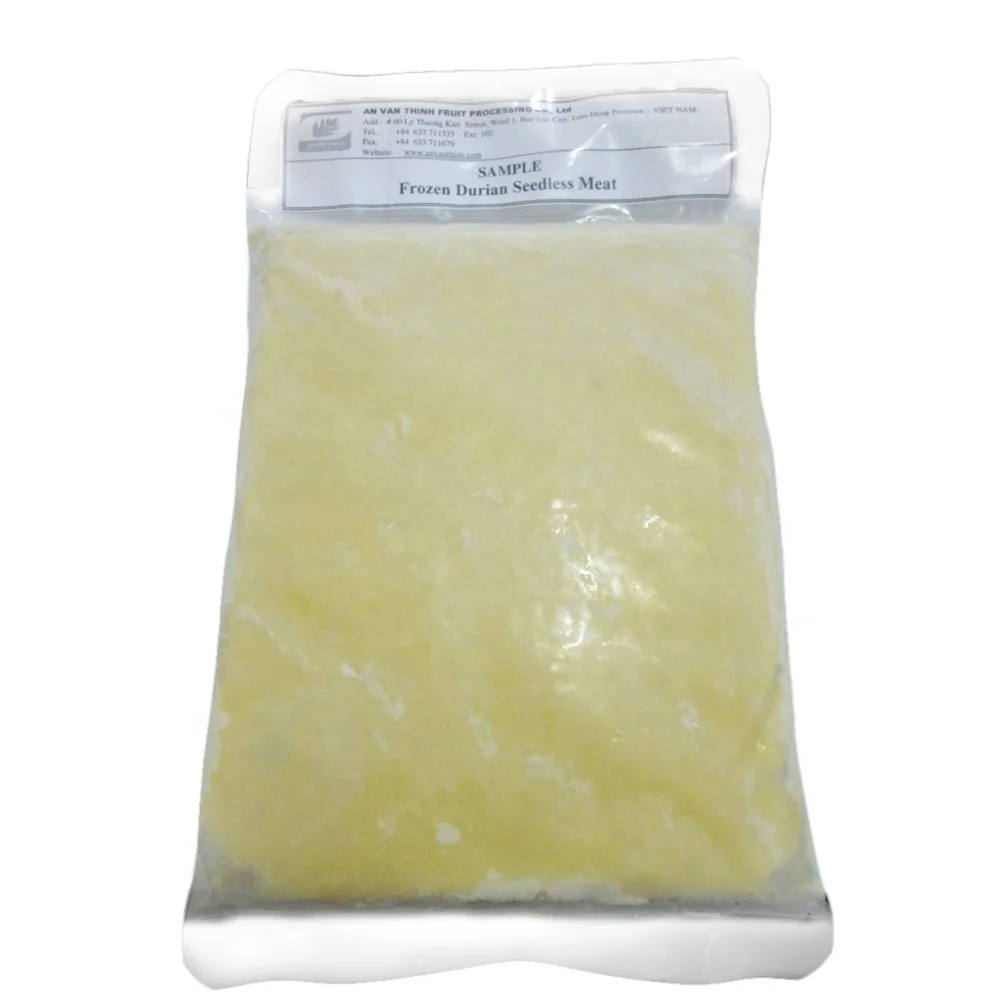 FROZEN DURIAN PULP/ PUREE/ PASTE FROM ORIGIN FACTORY FROM VIETNAM CHEAP PRICE
