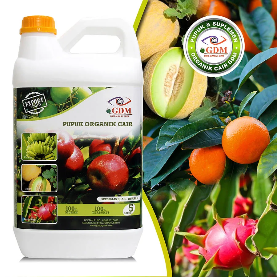 Organic liquid fertilizer and the best quality supplier for agricultural products for Fruit