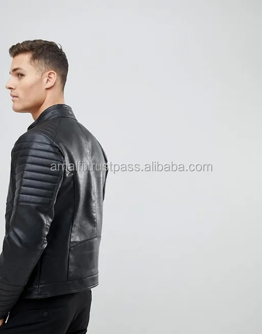 Мужская мотоциклетная куртка из шкуры ягненка, байкерские кожаные куртки, 2017