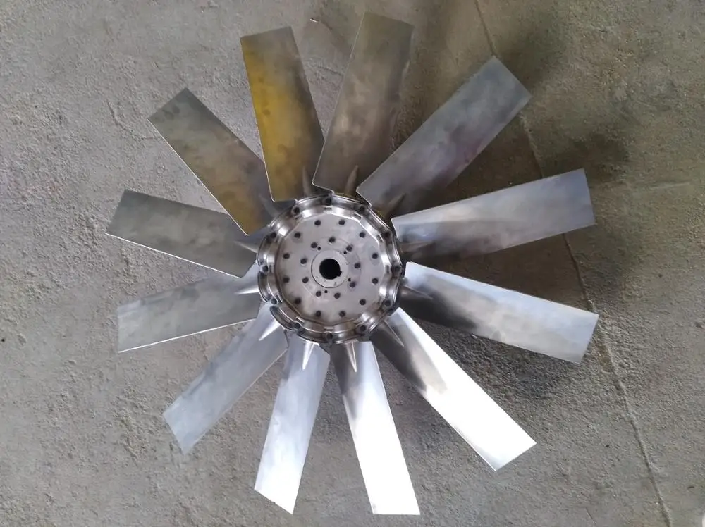 Adjustable Aluminum alloy fan impeller with 12 blades