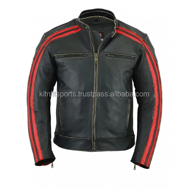 Wholesale Motorcycle Jacket Men Waterproof Motorbike Motocross Riding Protective Clothes Custom Made Leather Jacket