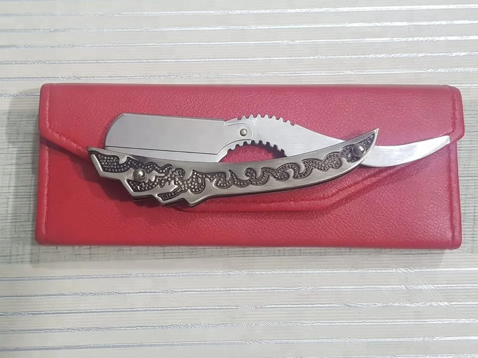 New Fancy Straight Razors With Red Bag Razor Hotel Bamboo Wholesale