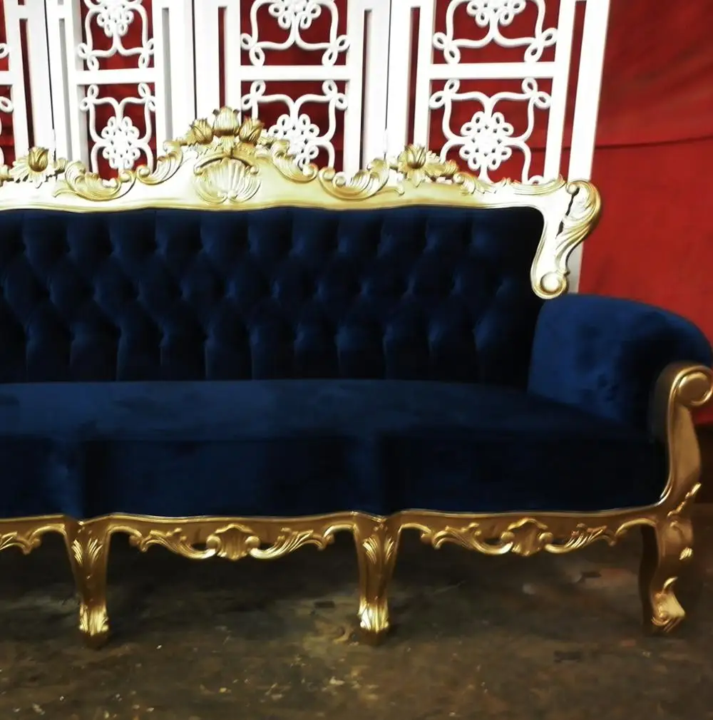 Classic Romawi Rommy 3 Seaters Living Room Set - Mahogany Antique Reproduction Furniture indonesia