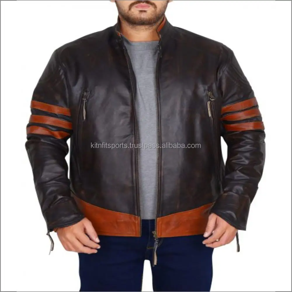 Wholesale Motorcycle Jacket Men Waterproof Motorbike Motocross Riding Protective Clothes Custom Made Leather Jacket