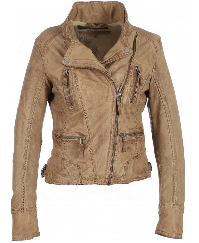 
Latest Motorcycle Women Genuine Sheep Leather Jacket 